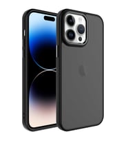 Apple iPhone 14 Pro Max Kılıf Zore May Arka Yüzey Buzlu Kılıf (Siyah)