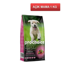 ProChoice Puppy Lamb Kuzu Etli Yavru Köpek Maması 1 Kg AÇIK (Kahverengi)