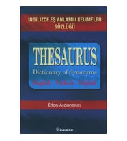 İngilizce Eş Anlamlı Kelimeler Sözlüğü-Thesaurus