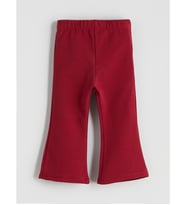 LCW Kids Bordo Beli Lastikli Kız Çocuk Tayt