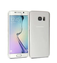 Galaxy S6 Edge Kılıf Şeffaf İnce ve Esnek Süper Silikon Kılıf (Renksiz)