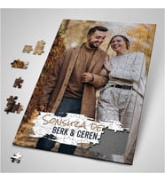 Sevgiliye Hediye Fotoğraf Baskılı 240 Parça Kişiye Özel Puzzle