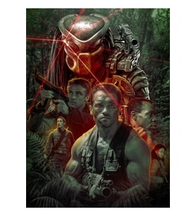 Predator Legacy Tablo Ahşap Poster Dekoratif