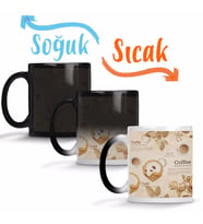 Coffee Espresso Sihirli Kupa Bardak Porselen