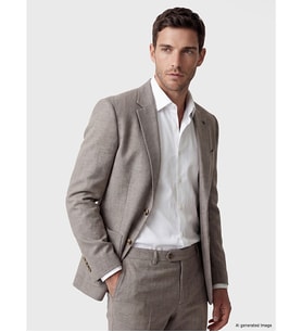 LCW BUSINESS Bej Regular Fit Erkek Blazer Ceket