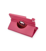 Pilelistore   iPad Mini 1 Kılıf 360 Tablet Deri Kılıf - Pembe