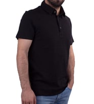 Twister Jeans 2214 Siyah Polo Yaka Erkek T-Shirt