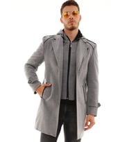 PLT8401 DEWBERRY ERKEK PALTO-GRİ