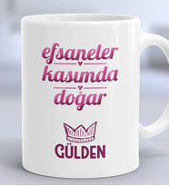 Kişiye Özel Akrep Yay Burcu Hediye Kupa Bardak Doğum Günü Hediyesi (Beyaz)