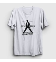 Presmono Unisex Beyaz Sound Vision David Bowie T-Shirt 302040tt