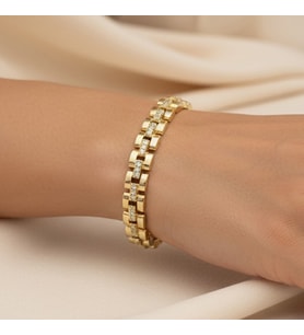 STİL İNCİSİ/XUPING JEWELRY EDELYA ZİRKON TAŞLI BİLEKLİK