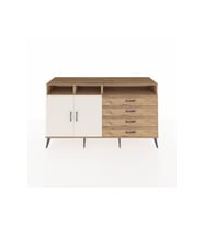 Kronos Konsol 5 Raflı 4 Çekmeceli 2 Kapaklı 176x59x99 Çam-Aytaşı/Çam