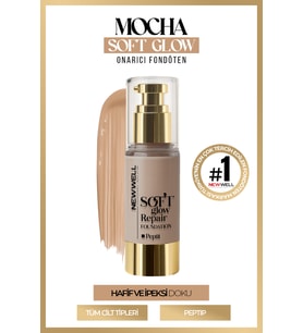 New Well Mocha Soft Glow Repair Foundation  Yumuşak Işıltılı Onarıcı Fondöten 30 ML