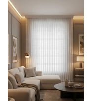 NİVEMESHOME KONAK 1-0028 EKRU 1/2,5 PİLELİ TÜL PERDE