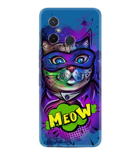 Xiaomi Redmi 12C Kılıf Silikon Desen Özel Seri Super Meow 1715
