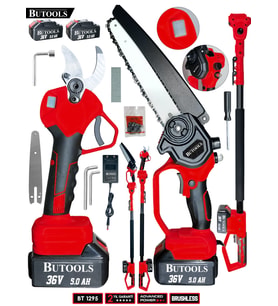 BUTOOLS  BS-33 Şarjlı Dal Ağaç Kesme Budama Makası Testere