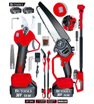 BUTOOLS  BS-33 Şarjlı Dal Ağaç Kesme Budama Makası Testere