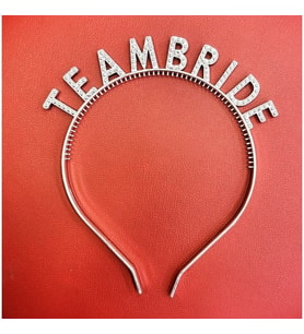 Periboia Gümüş Renk Team Bride Taç – Gelin ve Nedime Tacı (Karışık)