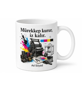 Matbaa Dergileri 3D Baskı Dijital Matbaa Mürekkep Teknolojileri Kupa Hediye Bardak