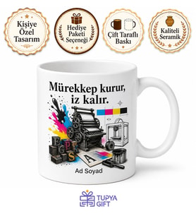Matbaa Dergileri 3D Baskı Dijital Matbaa Mürekkep Teknolojileri Kupa Hediye Bardak
