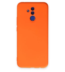 Durukar® Huawei Mate 20 Lite Kılıf Nano içi Kadife Silikon - Turuncu