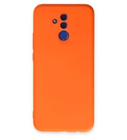 Durukar® Huawei Mate 20 Lite Kılıf Nano içi Kadife Silikon - Turuncu
