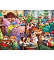 Anatolian 1000 Parça Yavru Köpekler Pijama Partisi Puzzle
