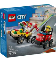 LEGO City 60458 Pizza vs. Fire Truck Race Car Pack