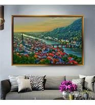 Altın Çerçeveli dekoratif tablo a1560 (Gold)