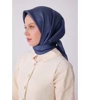 Klasik Desen İpek Twill Eşarp  - 2026 İlkbahar-Yaz (T)  4317 (Mor)