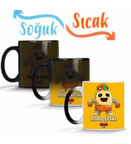 Brawl Stars Robo Spıke Sihirli Kupa Bardak Porselen