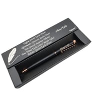 Signator® C404 Mat Siyah Rose Gold Tükenmez Kalem  İsme Özel Kalem  Hediyelik Kalem (Karışık)