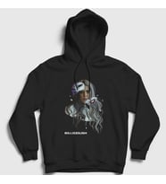 Presmono Unisex Siyah Awake Billie Eilish Kapüşonlu Sweatshirt 153653tt
