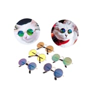 Nunbell Kedi Köpek Yuvarlak Gözlük (Çok Renkli)