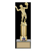 ODAK KUPA - Figürlü Kupalar - Voleybol Kadın Figürlü Kupalar FG-008 C - 30 cm
