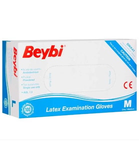 Beybi Lateks Muayene Eldiveni Pudralı ( M ) 20 Kutu
