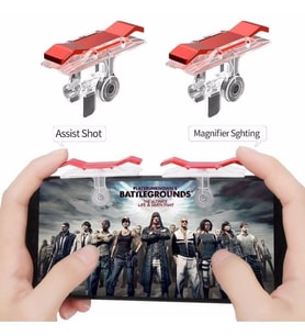 PUBG Fortnite Gaming Oyuncu Nişan Ateş Tetik Seti L1R1 Mobile (Kırmızı)