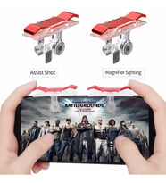 PUBG Fortnite Gaming Oyuncu Nişan Ateş Tetik Seti L1R1 Mobile (Kırmızı)