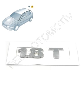 Golf 4 Bagaj Kapak 1.8T Krom Yazı 3B0853675A