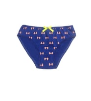 Giyim Berrak Kadın İçin Saks Renk Kurdele Süslemeli Bikini 11103