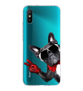 PrintiFy Xiaomi Redmi 9A ile Uyumlu 1mm Slim Fit Köpek 2 050e Baskılı Şeffaf  Kılıf