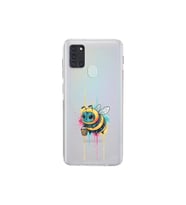 Samsung Galaxy A21S ile uyumlu Splash arı tasarımlı şeffaf silikon kılıf