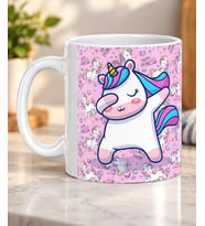 Göz Kırpan Sevimli Unicorn Desenli Çocuklara Hediye Porselen Kupa Bardak