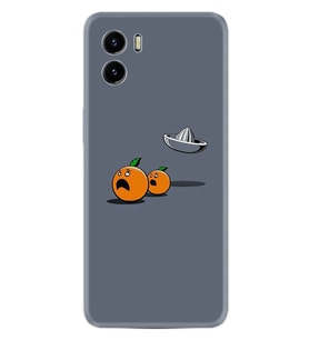 Vivo Y15S Y32 Y33S Y51 Y53S Kılıf Desemli Silikon Orange Escape 1374