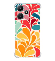 PrintiFy İnfinix Hot 30i Uyumlu Retro Color 5 Baskılı Şeffaf Köşe Korumalı Antişok Kılıf