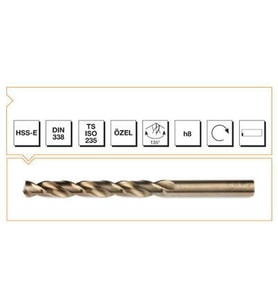 Makina Takım HSSE DIN 338 RN Altın Seri MTK 1.2 mm-MTE B00005000120