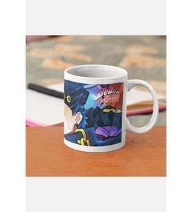 Jojo Bizzarre Avventure Jotaro & Star Platinum Kupa Bardak (Beyaz)