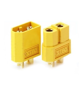2 Adet  XT-60 Batarya Konnektör Dişi-Erkek Çift Plug 60A Li-Po Pil Uyumlu xt60