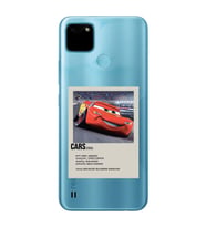 Realme C21Y/C25Y Uyumlu Cars Mcqueen Desenli Şeffaf Telefon Kılıfı