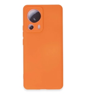 Durukar® Mi 13 Lite Kılıf Nano içi Kadife Silikon - Turuncu